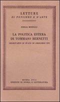 La politica estera di Tommaso Bernetti, Segretario di Stato di Gregorio XVI