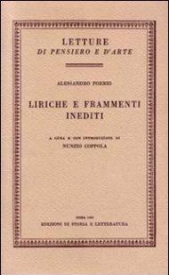 Liriche e frammenti inediti