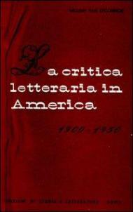 La critica letteraria in America (1900-1950)