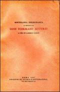 Miscellanea bibliografica in memoria di don Tommaso Accurti