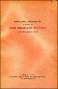 Miscellanea bibliografica in memoria di don Tommaso Accurti