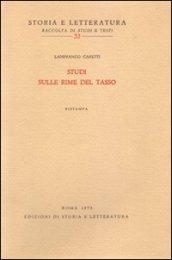 Studi sulle rime del Tasso