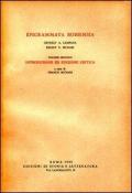 Epigrammata Bobiensia. Vol. 2: Introduzione ed edizione critica.