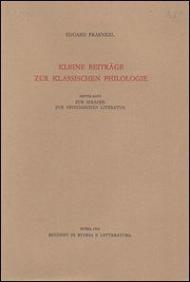 Kleine Beiträge zur Klassischen Philologie