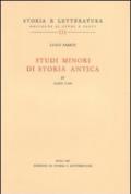 Studi minori di storia antica. 4.Saggi vari