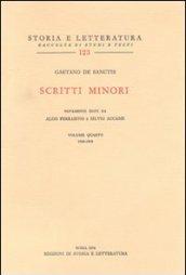 Scritti minori. 4.1920-1930