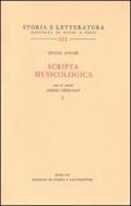 Scripta musicologica