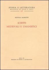 Scritti medievali e umanistici