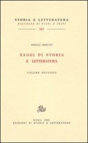 Saggi di storia e letteratura. 2.