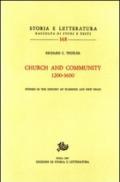 Church and community (1200-1600). Studies in the history of Florence and New Spain