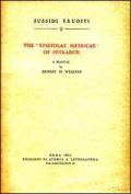 The «Epistolae metricae» of Petrarch. A manual