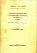 Repertorio bibliografico della letteratura tedesca in Italia (1900-1965). Vol. 2: 1961-1965.