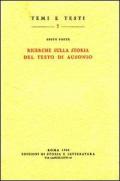 Ricerche sulla storia del testo di Ausonio