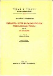 Expositio super elementationem theologicam Procli 184-211. De animabus