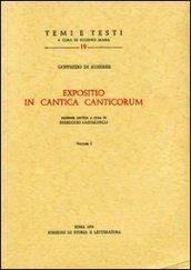 Expositio in Cantica canticorum. Ediz. critica