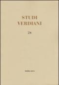 Studi verdiani. Ediz. italiana e inglese. 24.