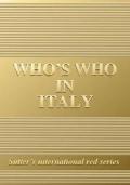 Who's who in Italy 2008. Gold edition