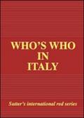 Who's who in Italy 2008. Gold edition