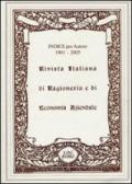 Indice per autore della rivista italiana di ragioneria e di economia aziendale dal 1901 al 2005