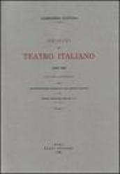 Origini del teatro italiano. Con due appendici sulla rappresentazione drammatica del contado toscano e sul teatro mantovano nel sec. XVI