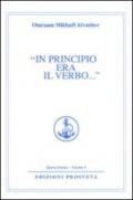In principio era il verbo