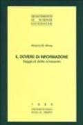 Il dovere di informazione. Saggio di diritto comparato