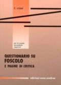 Questionario sul Foscolo