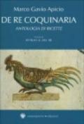 De re coquinaria. Antologia di ricette