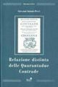 Relazione distinta delle quarantadue contrade (rist. anast. 1723)