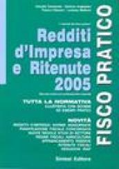 Redditi d'impresa e ritenute 2005