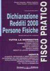 Dichiarazioni redditi 2008. Persone fisiche