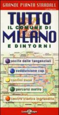 Tutto il comune di Milano e dintorni 1:18.000