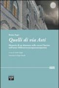 Quelli di via Asti. Memorie di un detenuto nelle carceri fasciste nell'anno Millenovecentoquarantaquattro