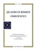 Quadri di rimedi omeopatici