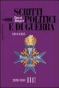 Scritti politici e di guerra. 1919-1933. 3.1929-1933