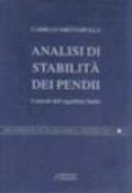 Analisi di stabilità dei pendii. I metodi dell'equilibrio limite