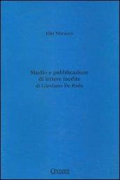 Studio e pubblicazione di lettere inedite di Girolamo De Rada