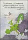 Efficienza, trasparenza e modernizzazione della pubblica amministrazione in Europa