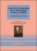 Langues et écritures de la République et de la guerre. Etudes sur Machiavel