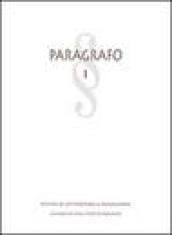 Paragrafo. Rivista di letteratura e immaginari (2006): 1