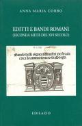 Editti e bandi romani (seconda metà del XVI secolo)