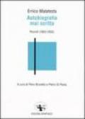 Autobiografia mai scritta. Ricordi (1853-1932)