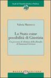 Lo Stato come possibilità di giustizia. Un percorso di rilettura della filosofia di Emmanuel Lévinas