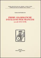 Prime grammatiche d'italiano per francesi (secoli XVI-XVII)