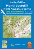 Monte Catillo, Lucretili, Cervia, Navegna. Carta escursionistica 25:000