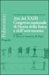 Atti del 23° Congresso nazionale di storia della fisica e dell'astronomia