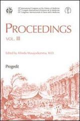 Proceedings. 39° Congresso internazionale di storia della medicina