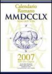 Calendario romano MMDCCLX anno dell'Urbe, 2007 dell'era volgare