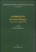 Sorrento. Giovanni Raparo (2 gennaio-4 luglio 1439). Testo latino