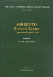 Sorrento. Giovanni Raparo (2 gennaio-4 luglio 1439). Testo latino